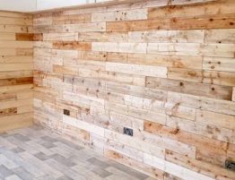 Safe chemical free pallet style wall cladding
